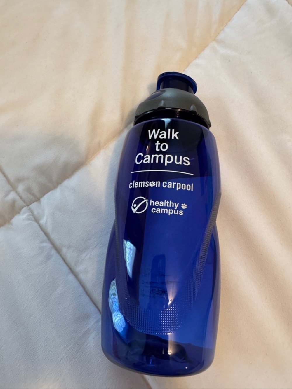 NWOT Walk to Campus Blue Water Bottle - Healthy Campus